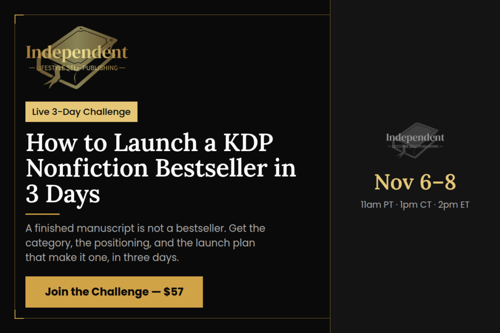 how to launch a kdp nonfiction bestseller in 3 days